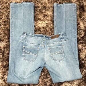 Rock & Roll Cowgirl Light Blue Boot Cut Jeans